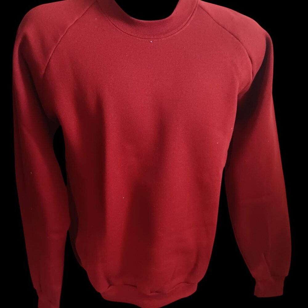 Vintage Large Crewneck Sweatshirt 1990's Blank Sunbelt Sportswear Mens Brown L